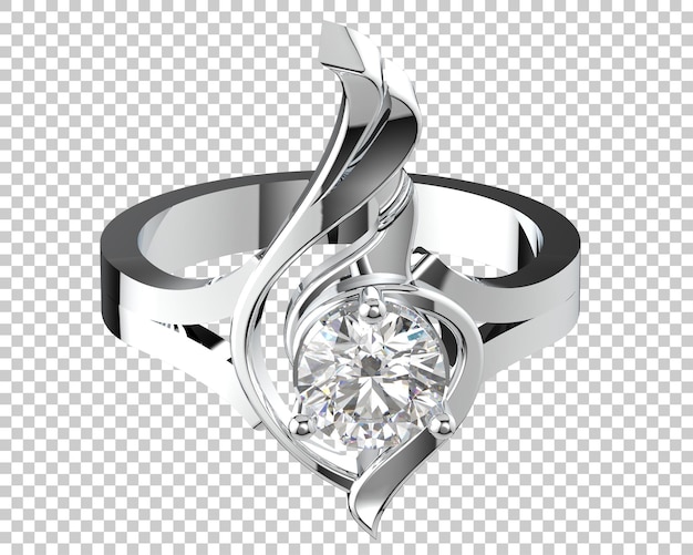 Joyas en la ilustración de renderizado 3d de fondo transparente
