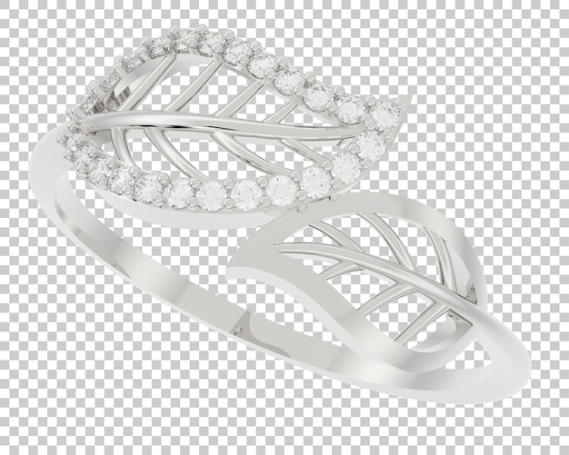 Joyas en la ilustración de renderizado 3d de fondo transparente