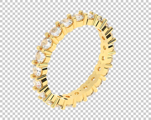 Joyas en la ilustración de renderizado 3d de fondo transparente