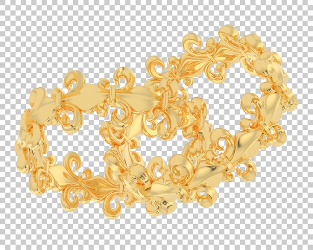 Joyas en la ilustración de renderizado 3d de fondo transparente