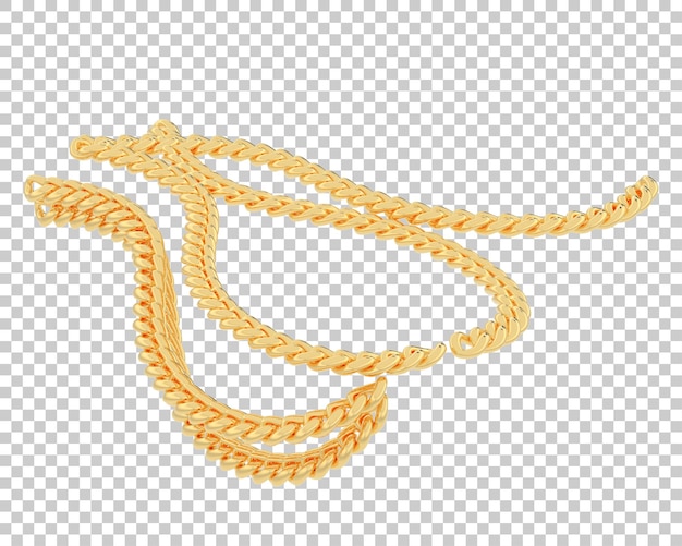 Joyas en la ilustración de renderizado 3d de fondo transparente