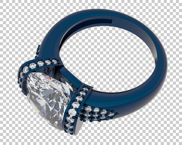 Joyas en la ilustración de renderizado 3d de fondo transparente