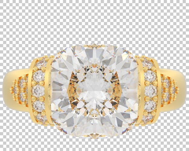 Joyas en la ilustración de renderizado 3d de fondo transparente