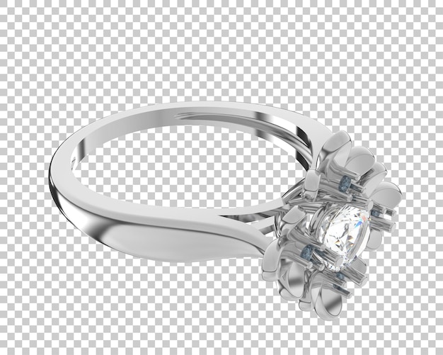 Joyas en la ilustración de renderizado 3d de fondo transparente