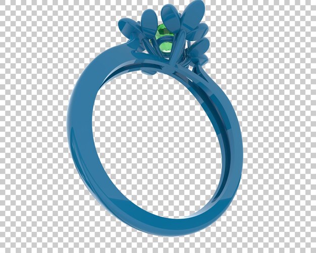 Joyas en la ilustración de renderizado 3d de fondo transparente