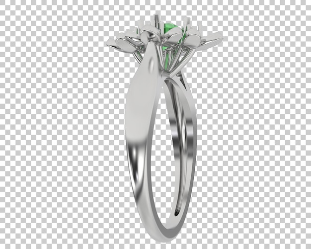 Joyas en la ilustración de renderizado 3d de fondo transparente