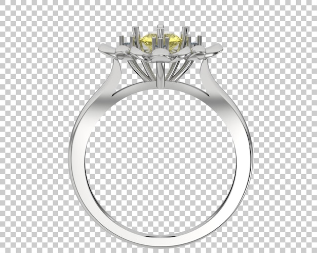 Joyas en la ilustración de renderizado 3d de fondo transparente