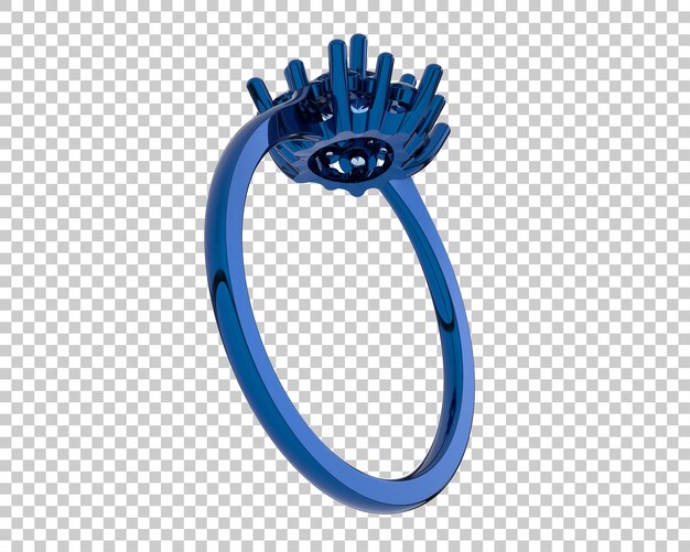 Joyas en la ilustración de renderizado 3d de fondo transparente