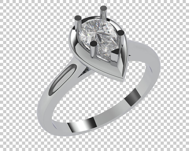 Joyas en la ilustración de renderizado 3d de fondo transparente