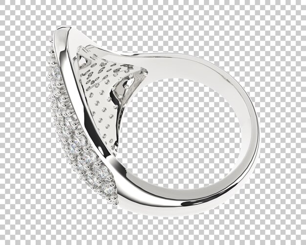 Joyas en la ilustración de renderizado 3d de fondo transparente