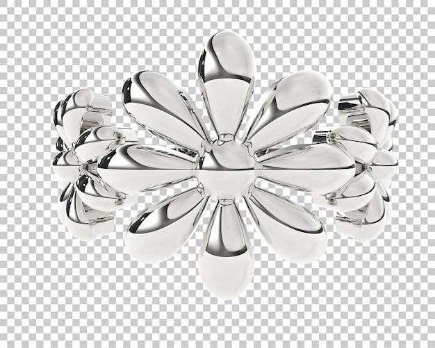 Joyas en la ilustración de renderizado 3d de fondo transparente