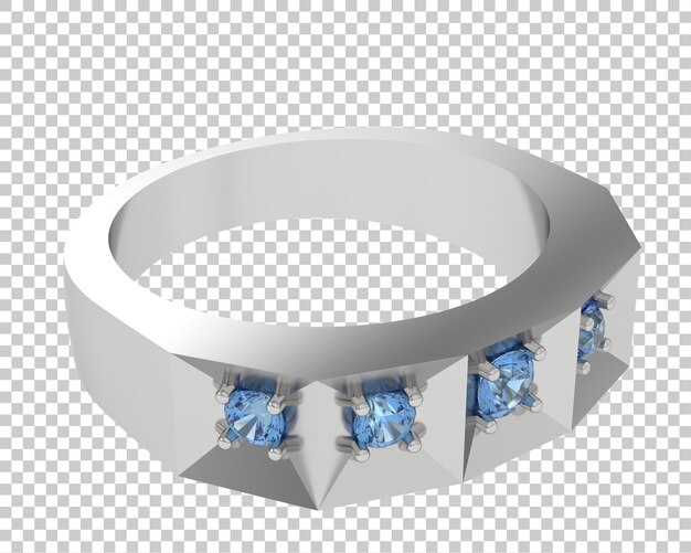 PSD joyas en la ilustración de renderizado 3d de fondo transparente