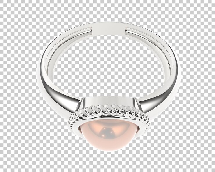 PSD joyas en la ilustración de renderizado 3d de fondo transparente