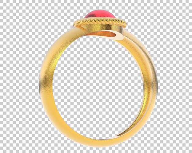 PSD joyas en la ilustración de renderizado 3d de fondo transparente