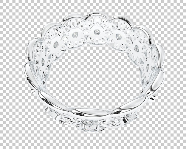 Joyas en la ilustración de renderizado 3d de fondo transparente