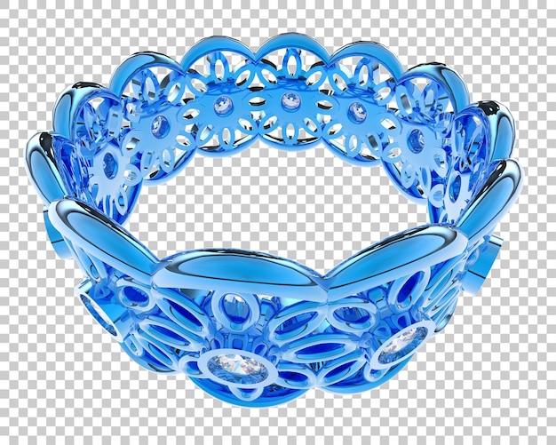 Joyas en la ilustración de renderizado 3d de fondo transparente