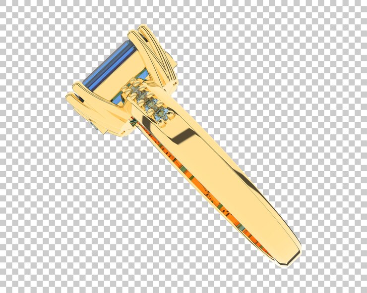 PSD joyas en la ilustración de renderizado 3d de fondo transparente