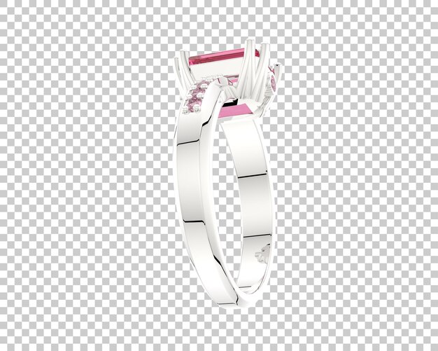 Joyas en la ilustración de renderizado 3d de fondo transparente