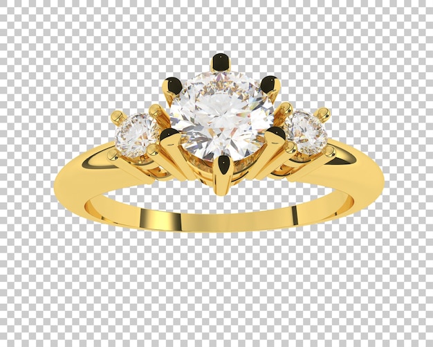 Joyas en la ilustración de renderizado 3d de fondo transparente