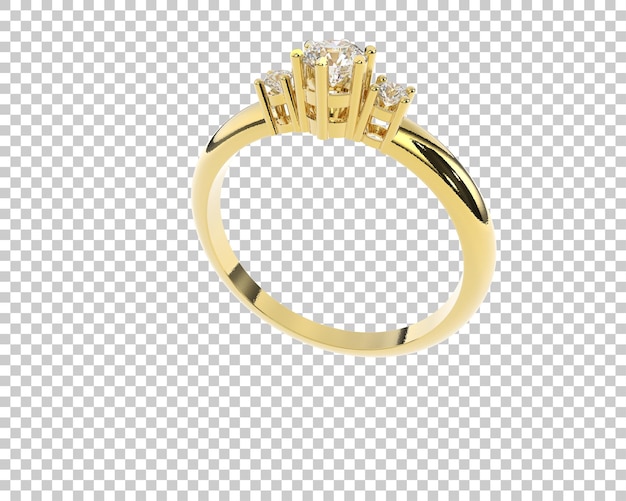 Joyas en la ilustración de renderizado 3d de fondo transparente