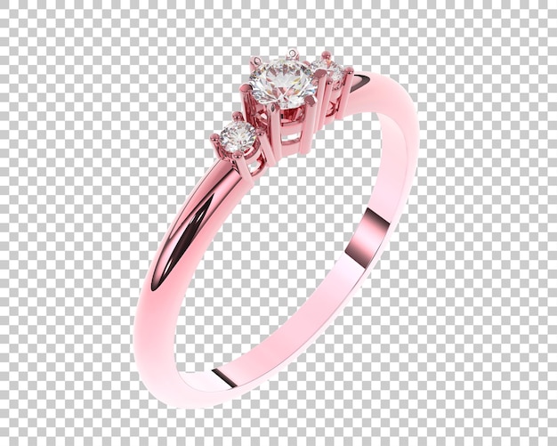 Joyas en la ilustración de renderizado 3d de fondo transparente
