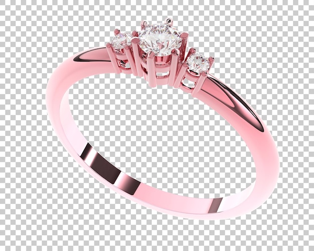 Joyas en la ilustración de renderizado 3d de fondo transparente