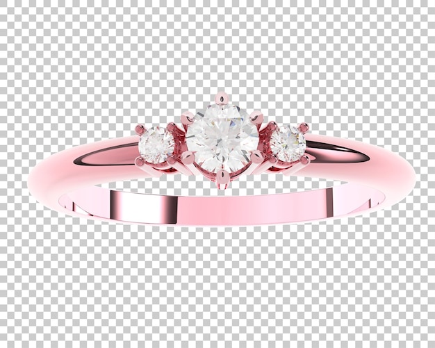 Joyas en la ilustración de renderizado 3d de fondo transparente