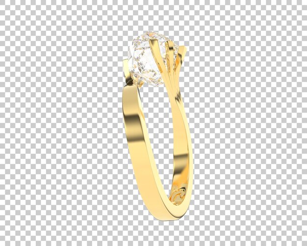 Joyas en la ilustración de renderizado 3d de fondo transparente