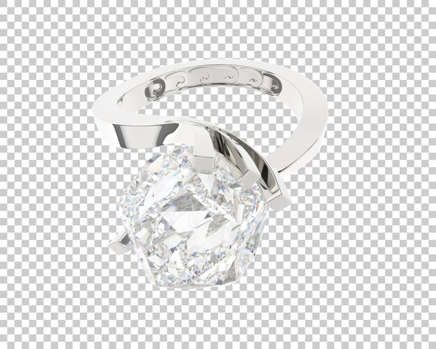 Joyas en la ilustración de renderizado 3d de fondo transparente