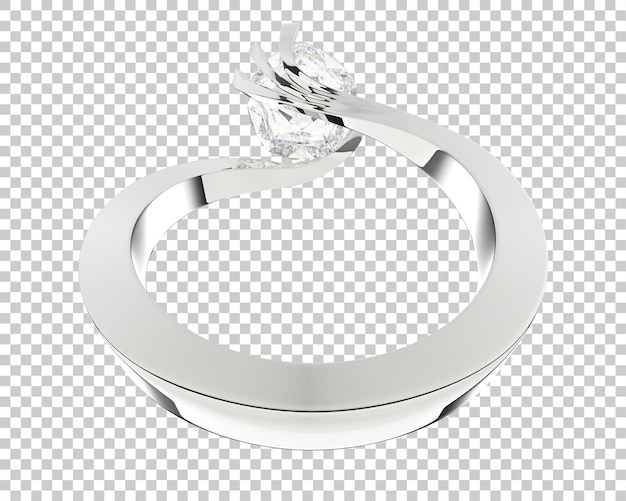 Joyas en la ilustración de renderizado 3d de fondo transparente