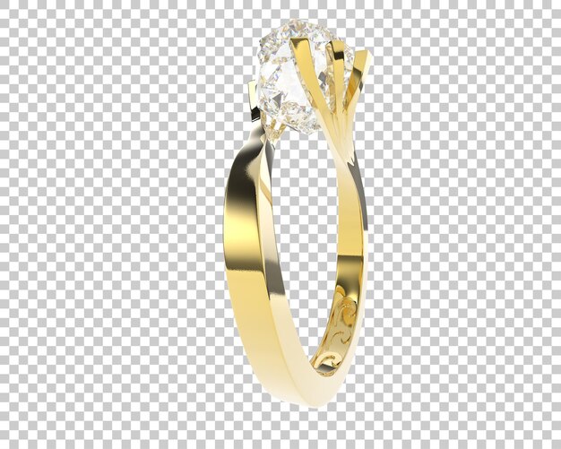 Joyas en la ilustración de renderizado 3d de fondo transparente