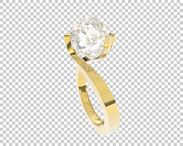Joyas en la ilustración de renderizado 3d de fondo transparente
