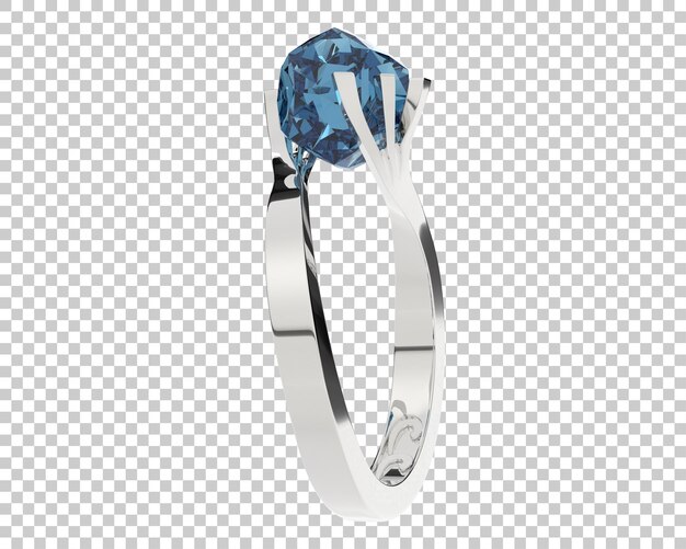 Joyas en la ilustración de renderizado 3d de fondo transparente
