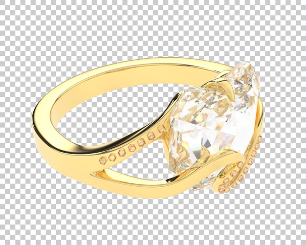 PSD joyas en la ilustración de renderizado 3d de fondo transparente