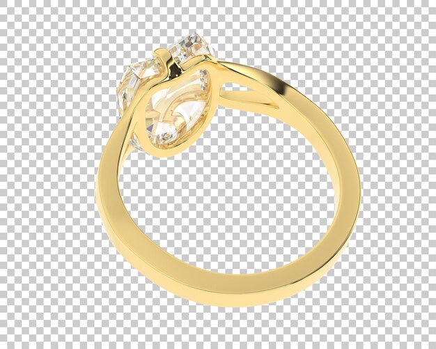 Joyas en la ilustración de renderizado 3d de fondo transparente