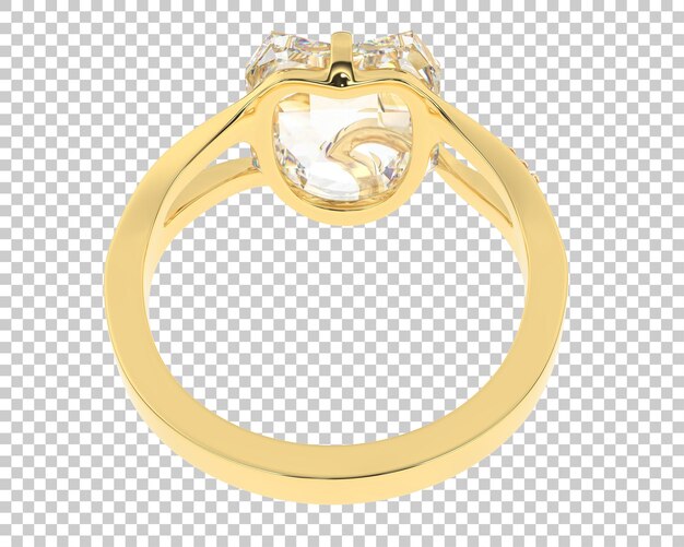 Joyas en la ilustración de renderizado 3d de fondo transparente