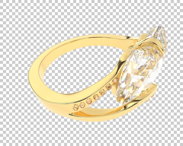 Joyas en la ilustración de renderizado 3d de fondo transparente