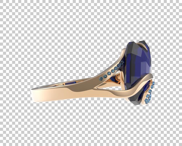 Joyas en la ilustración de renderizado 3d de fondo transparente