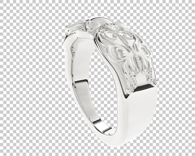 Joyas en la ilustración de renderizado 3d de fondo transparente