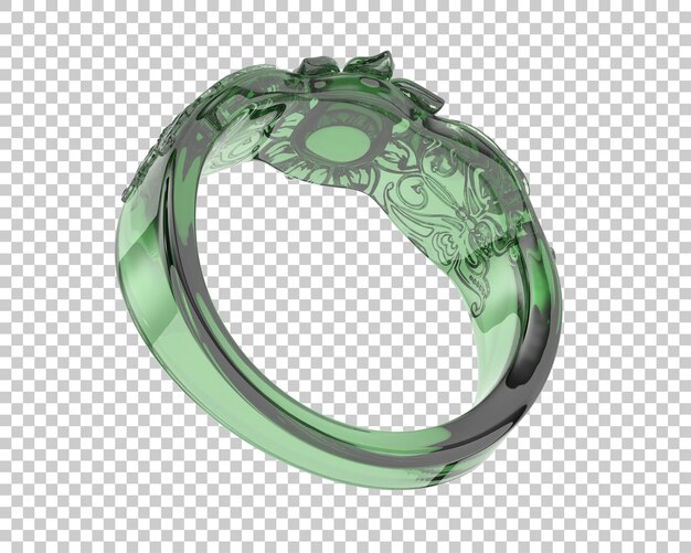 Joyas en la ilustración de renderizado 3d de fondo transparente
