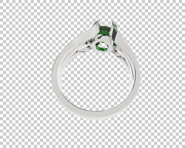 Joyas en la ilustración de renderizado 3d de fondo transparente
