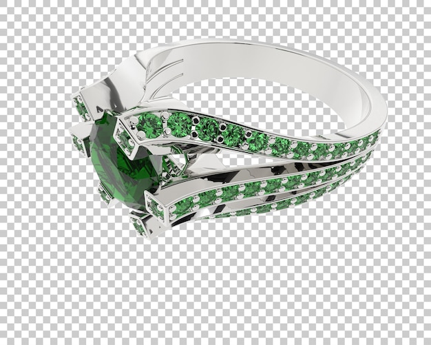 Joyas en la ilustración de renderizado 3d de fondo transparente