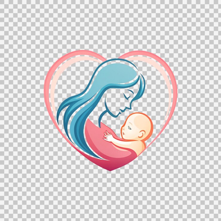 PSD joyeuse fête des mères arrière-plan agréable avec la silhouette de la mère et de l'enfant