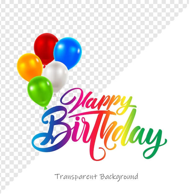 Un joyeux anniversaire coloré avec des ballons