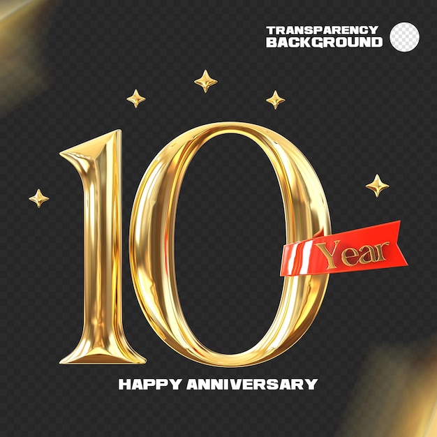joyeux anniversaire rendu 3d isolé