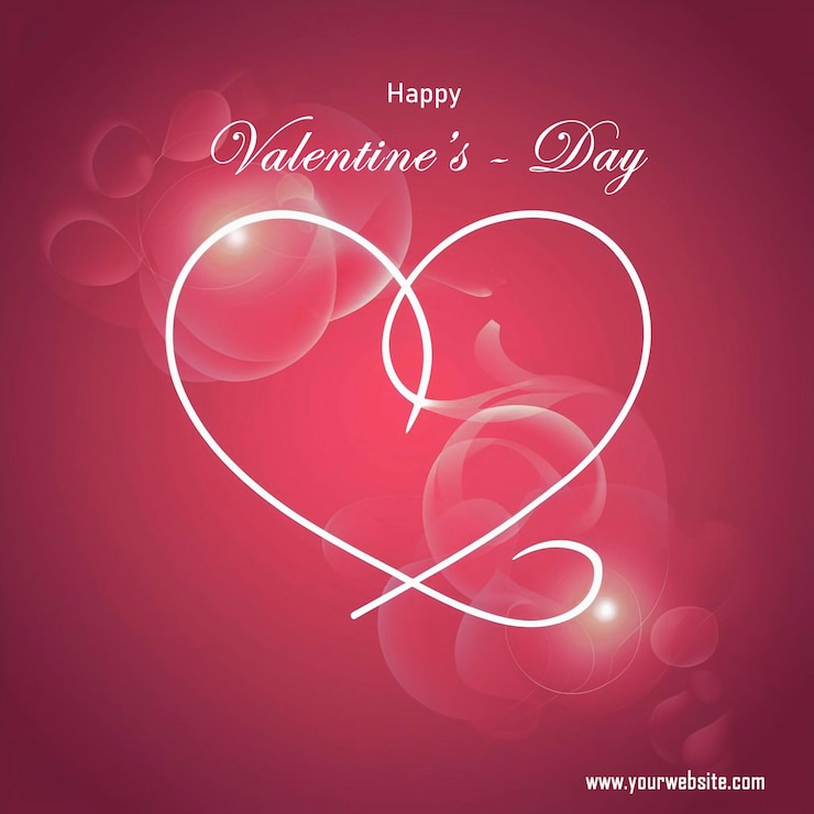 PSD joyeux anniversaire de la saint-valentin à l'arrière-plan