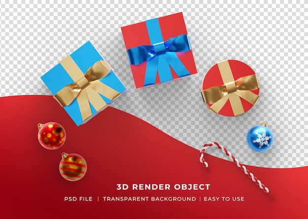 Joyeux Fond De Noël Avec Ornement Réaliste 3d