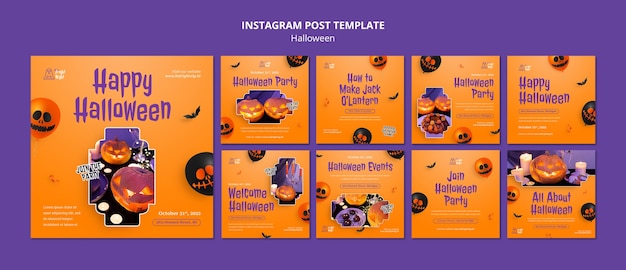 Joyeux halloween post instagram