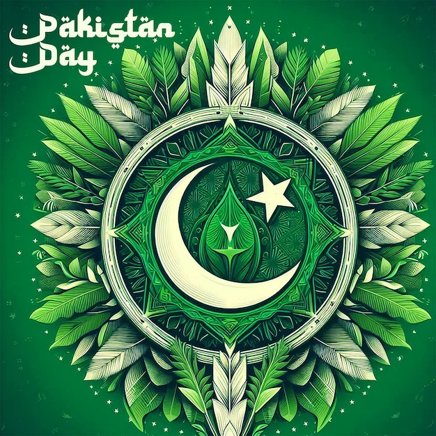 PSD joyeux jour du pakistan