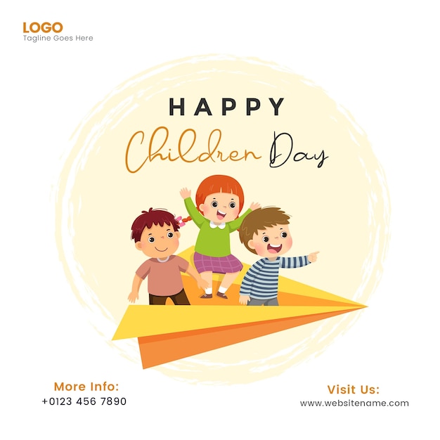 Joyeux jour de l'enfant sur les réseaux sociaux